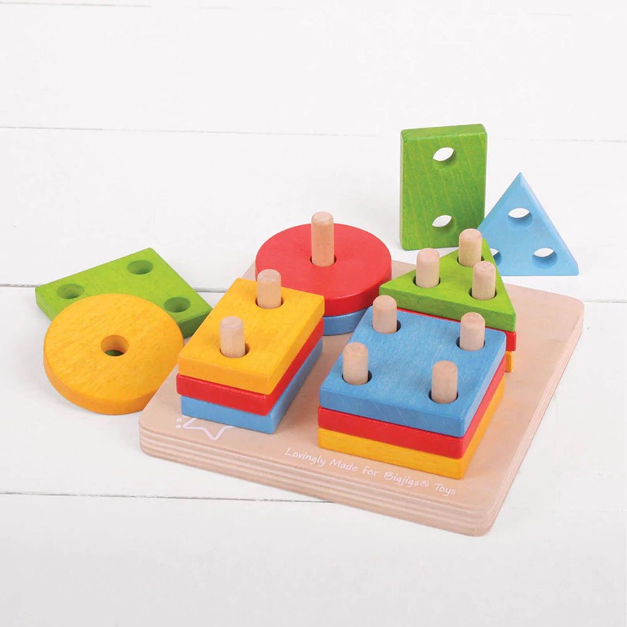 Toys Big Jigs Shape Sorters, Bead Frames | First Four Shape Sorter