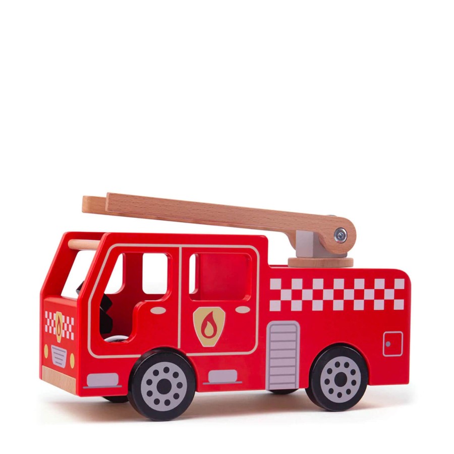 Toys Big Jigs Trains, Cars, Planes | Wooden City Fire Engine