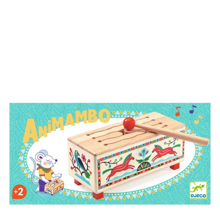 Toys Djeco Musical Instruments | Animambo Wooden Drum