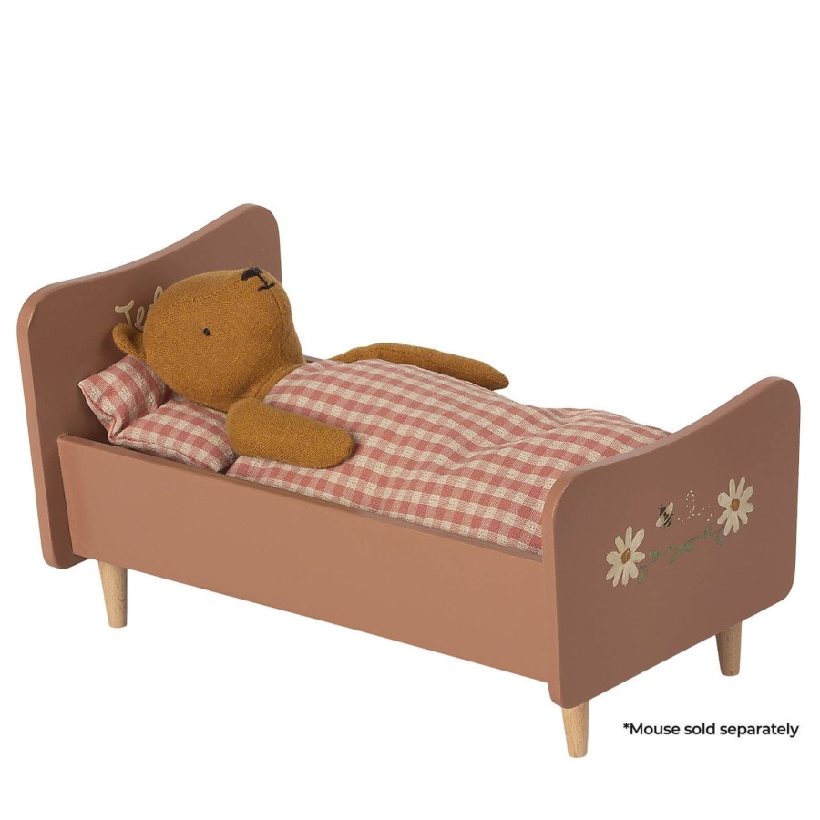 Toys Maileg Dolls, Dolls Houses | Wooden Bed Teddy Mom - Rose