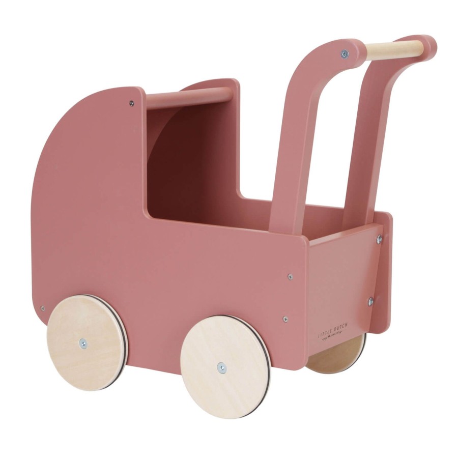 Toys Little Dutch Walkers, Prams | Wooden Doll Pram And Bedding