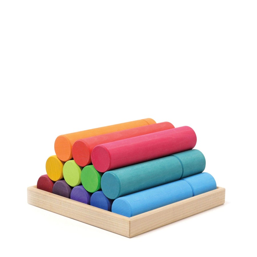 Home Grimm’s Decorative Objects | Large Rainbow Rollers Blocks