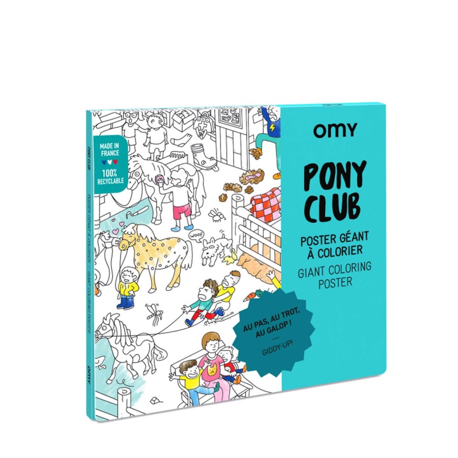 Toys OMY Arts & Crafts | Colouring Poster - Pony Club