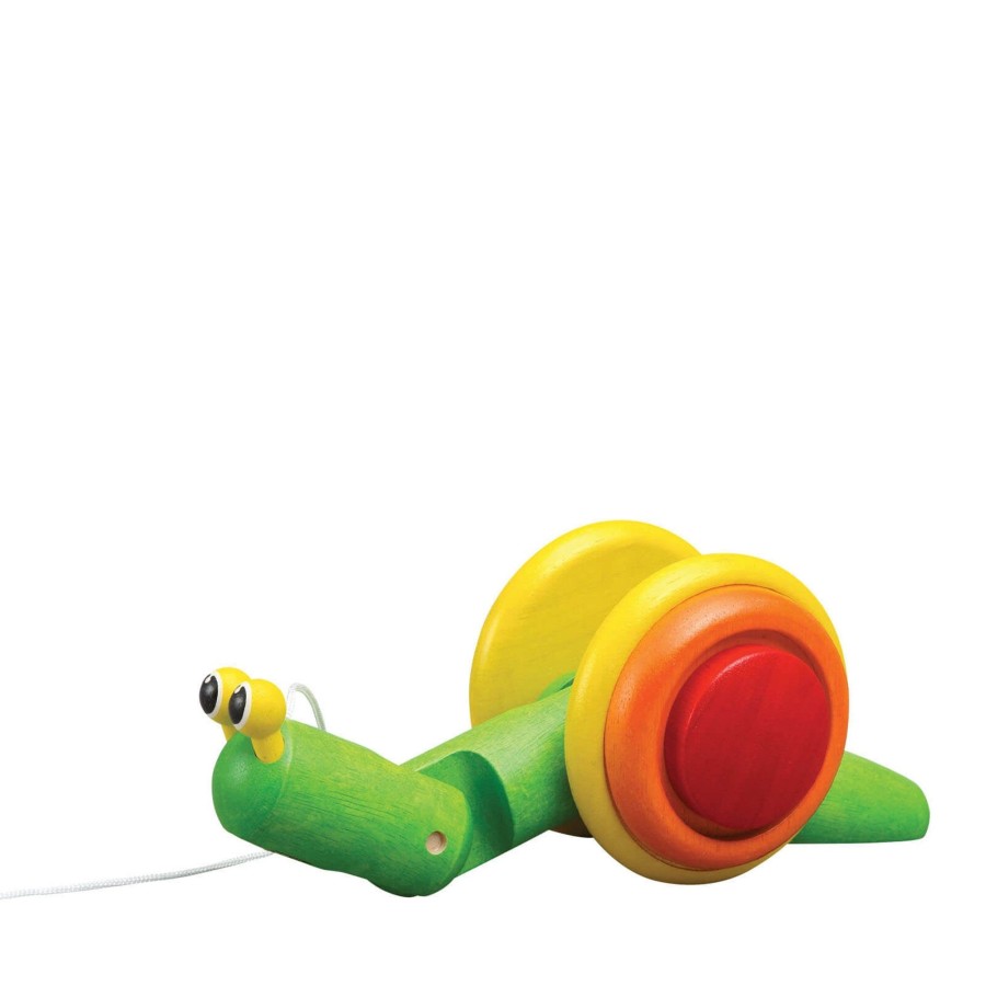 Toys Plan Toys Wooden Toys | Pull Along Snail