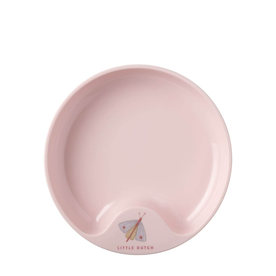 Home Little Dutch Snack Bowls, Plates | Trainer Plate - Flowers And Butterflies