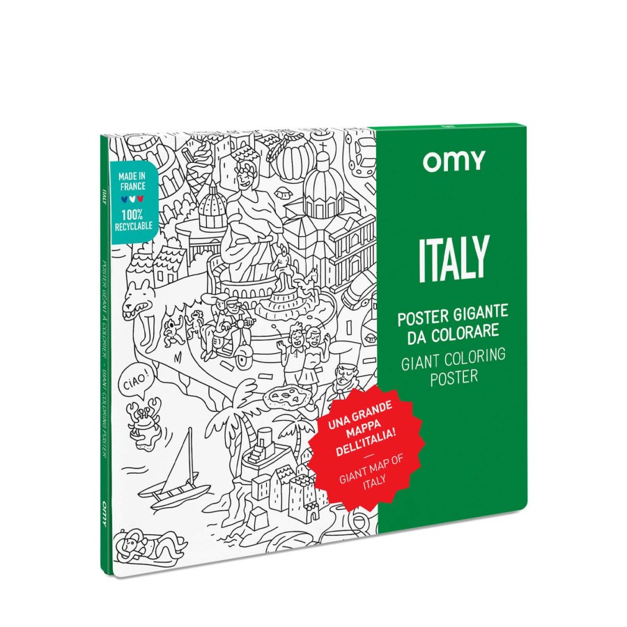 Toys OMY Arts & Crafts | Colouring Poster - Italy