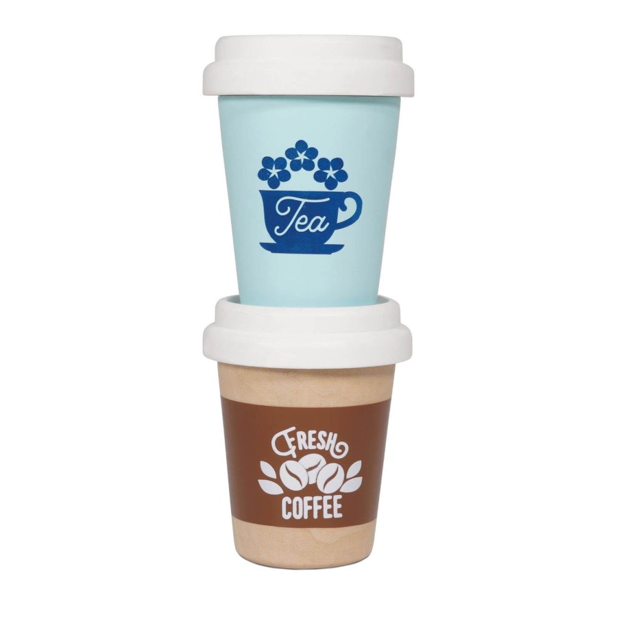 Toys Le Toy Van Wooden Toys | Eco Cups - Tea And Coffee Set