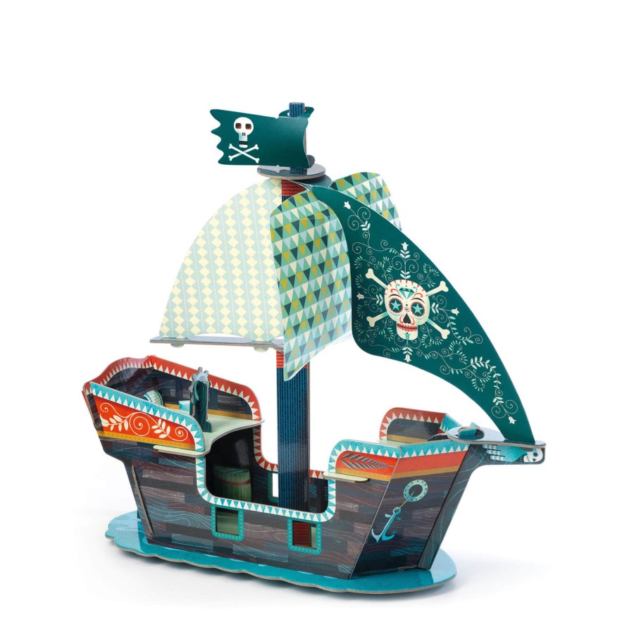 Toys Djeco Arts & Crafts | Pop To Play Pirate Boat