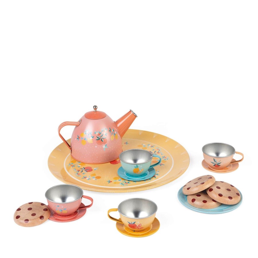 Home Janod Dinner Sets | Metal Tea Set Dinnerware