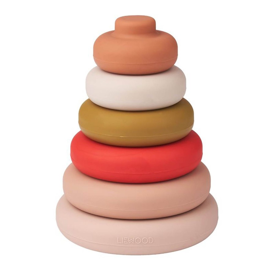 Toys Liewood Stacking Toys | Dag Stacking Tower Tuscany Rose Multi Mix