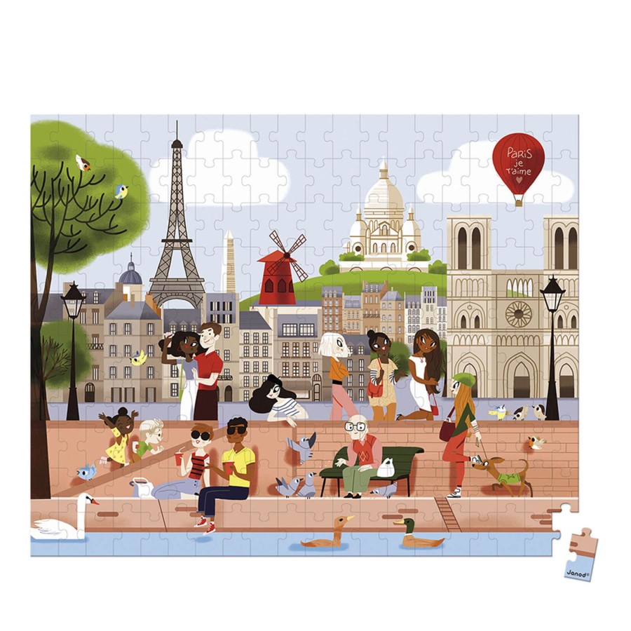 Toys Janod Games, Puzzles, Jigsaws | Puzzle Paris - 200 Pieces