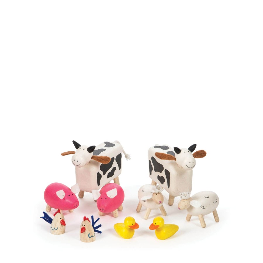 Toys Tidlo Doctor'S Sets, Role Play | Wooden Farm Animals