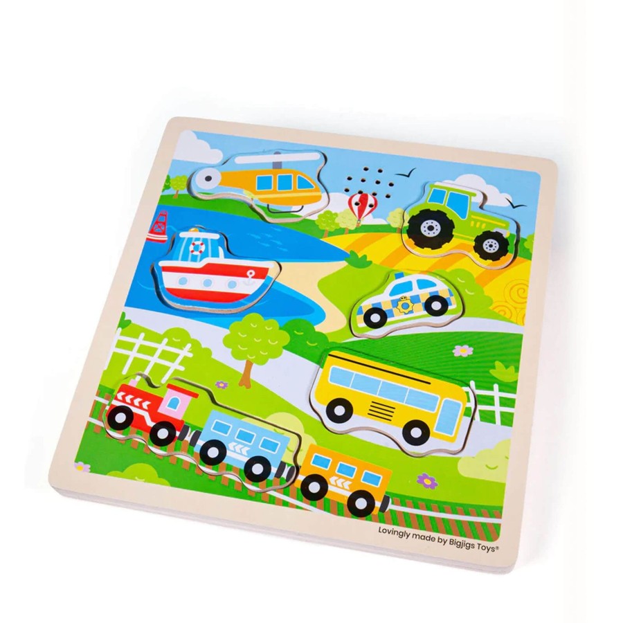 Toys Big Jigs Games, Puzzles, Jigsaws | Sound Puzzle - Transport