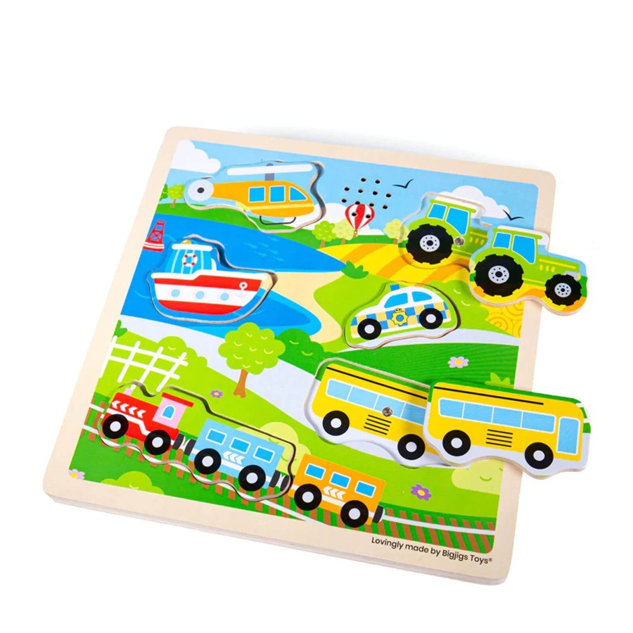 Toys Big Jigs Games, Puzzles, Jigsaws | Sound Puzzle - Transport