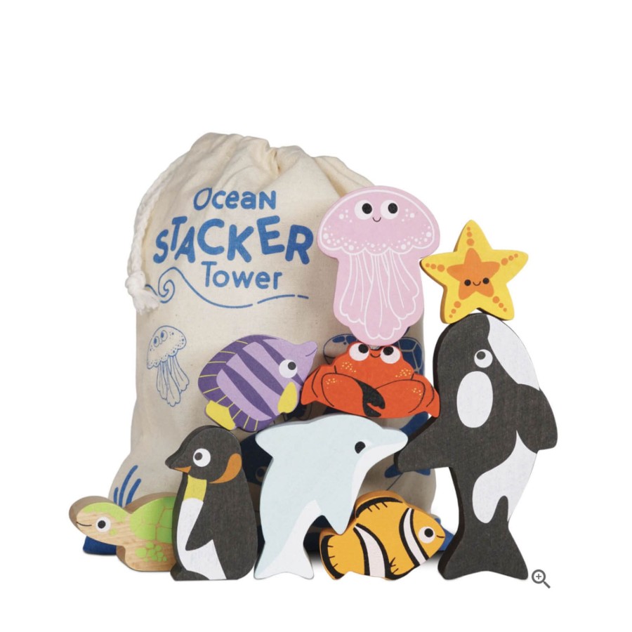 Toys Le Toy Van Stacking Toys | Ocean Stacker And Bag