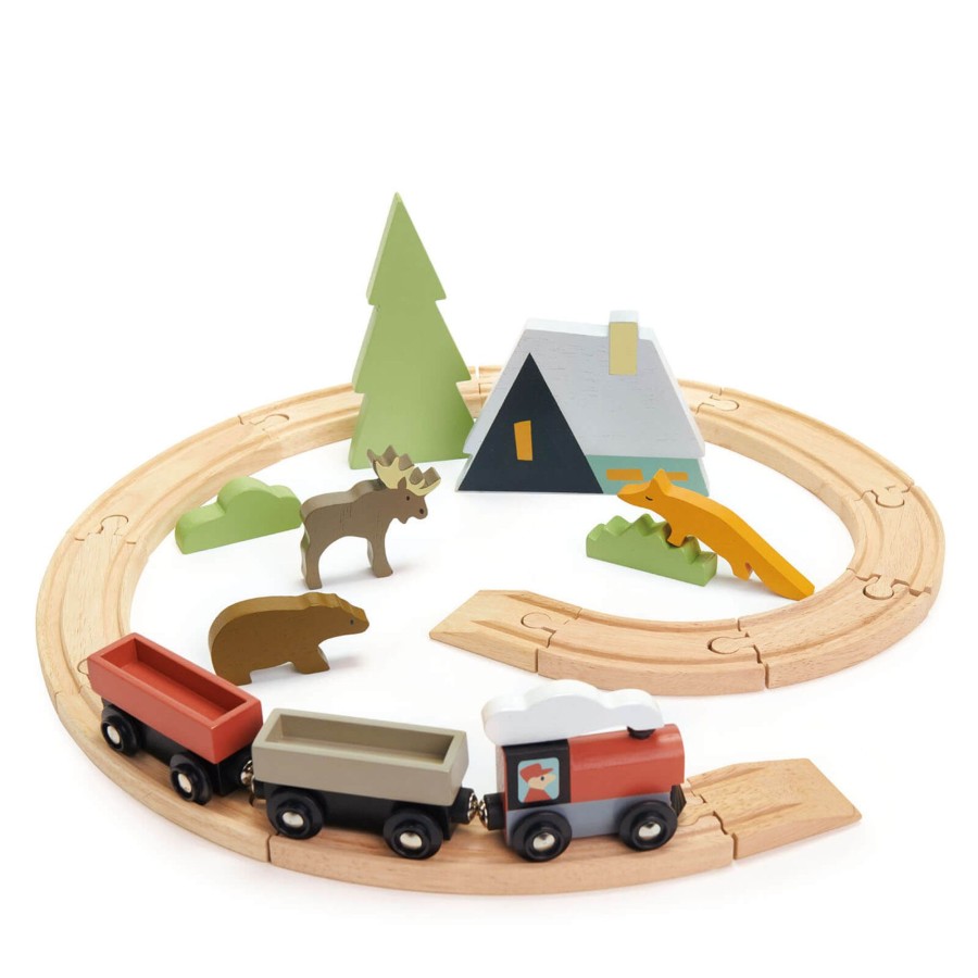 Toys Tender Leaf Wooden Toys | Treetops Wooden Train Set