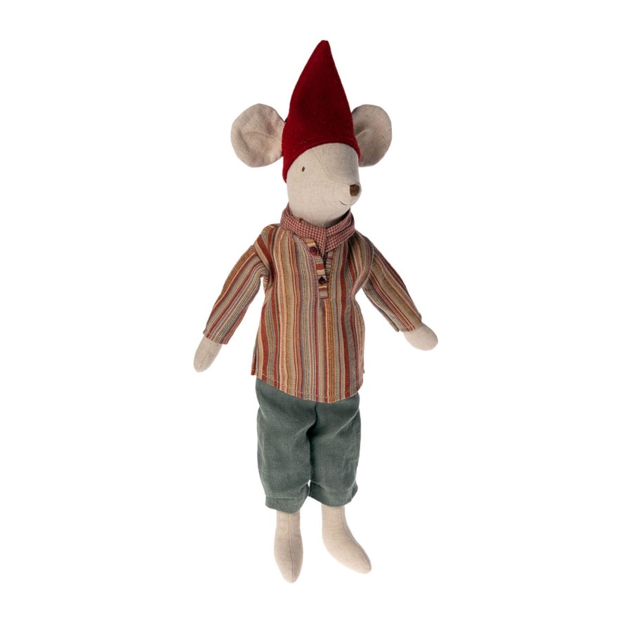 Toys Maileg Soft Toys, Comforters | Christmas Mouse Medium - Boy