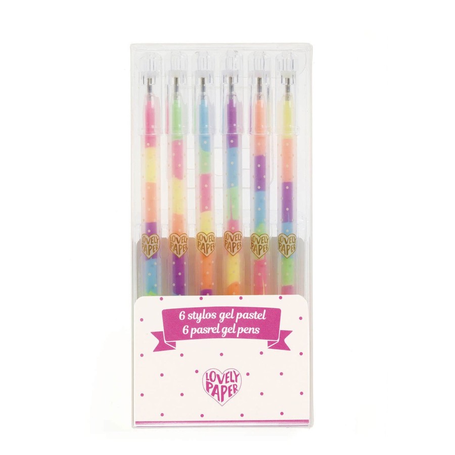 Toys Djeco Arts & Crafts | 6 Pastel Gel Pens