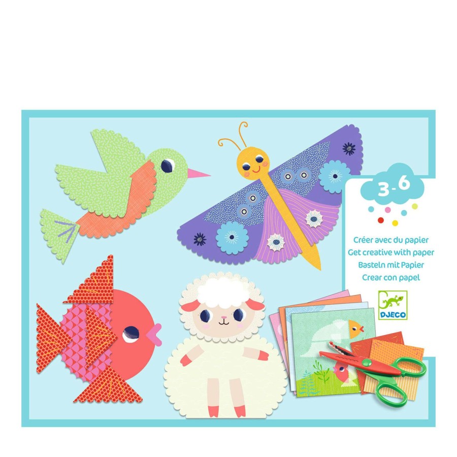 Toys Djeco Arts & Crafts | Paper Collage Craft Set - Crinkle Cutting