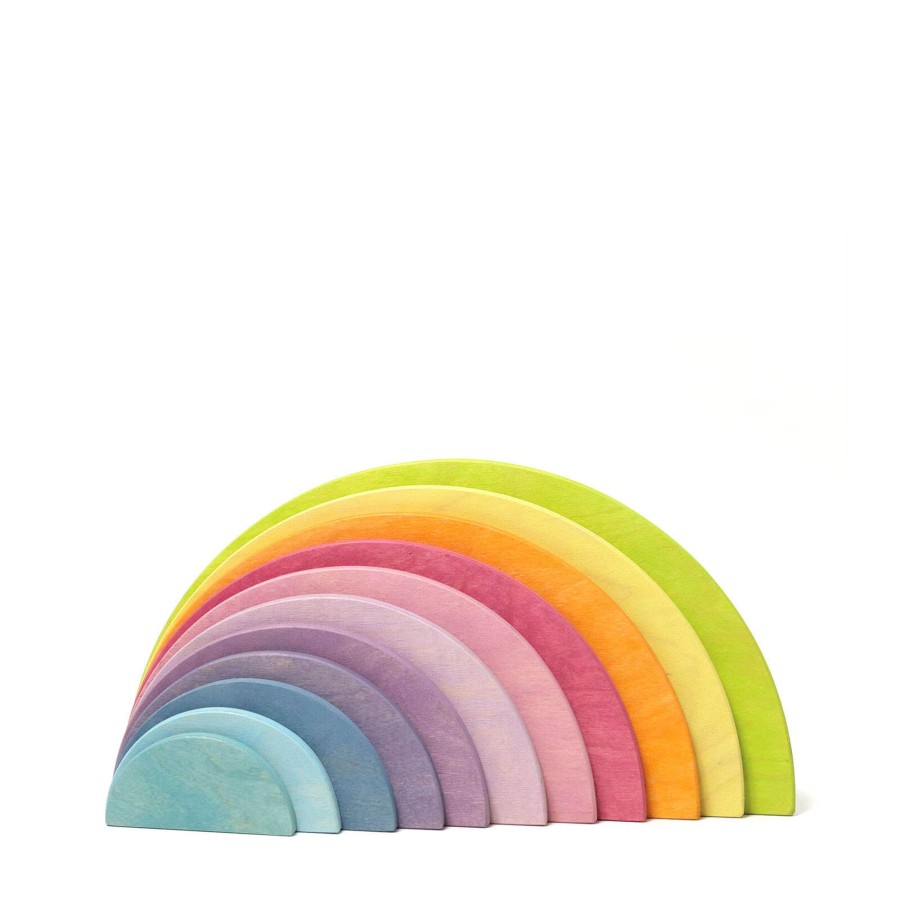 Toys Grimm’s Stacking Toys | Wooden Pastel Semi Circles