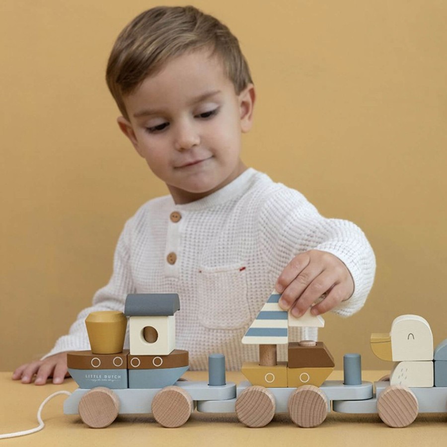 Toys Little Dutch Stacking Toys | Sailors Bay Stacking Train