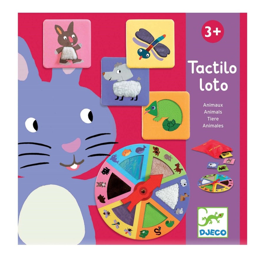 Toys Djeco Games, Puzzles, Jigsaws | Tactilo Loto Animals Tactile Game