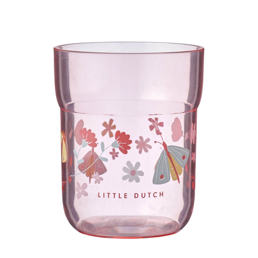 Toys Little Dutch Kitchens, Foods | Children'S Glass 250 Ml - Flowers And Butterflies