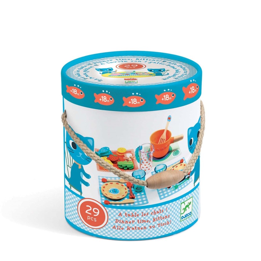 Toys Djeco Kitchens, Foods | Kittens Dinner Time Set