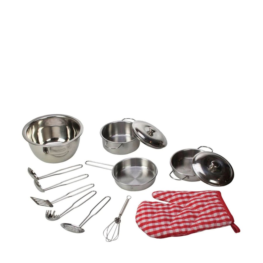 Toys Big Jigs Kitchens, Foods | Stainless Steel Kitchenware Set