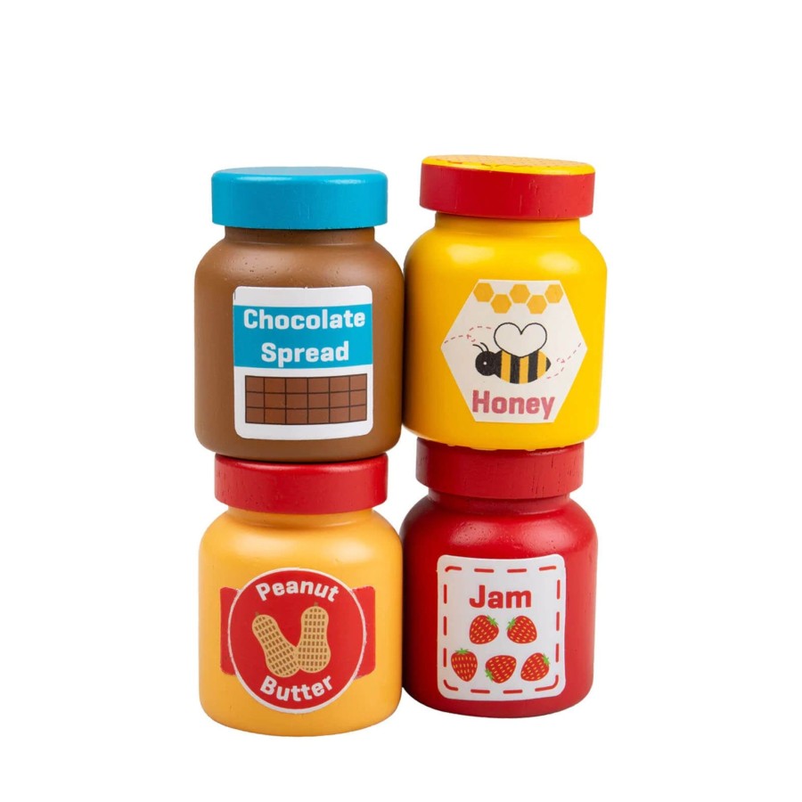 Toys Big Jigs Kitchens, Foods | Wooden Jars And Spreads