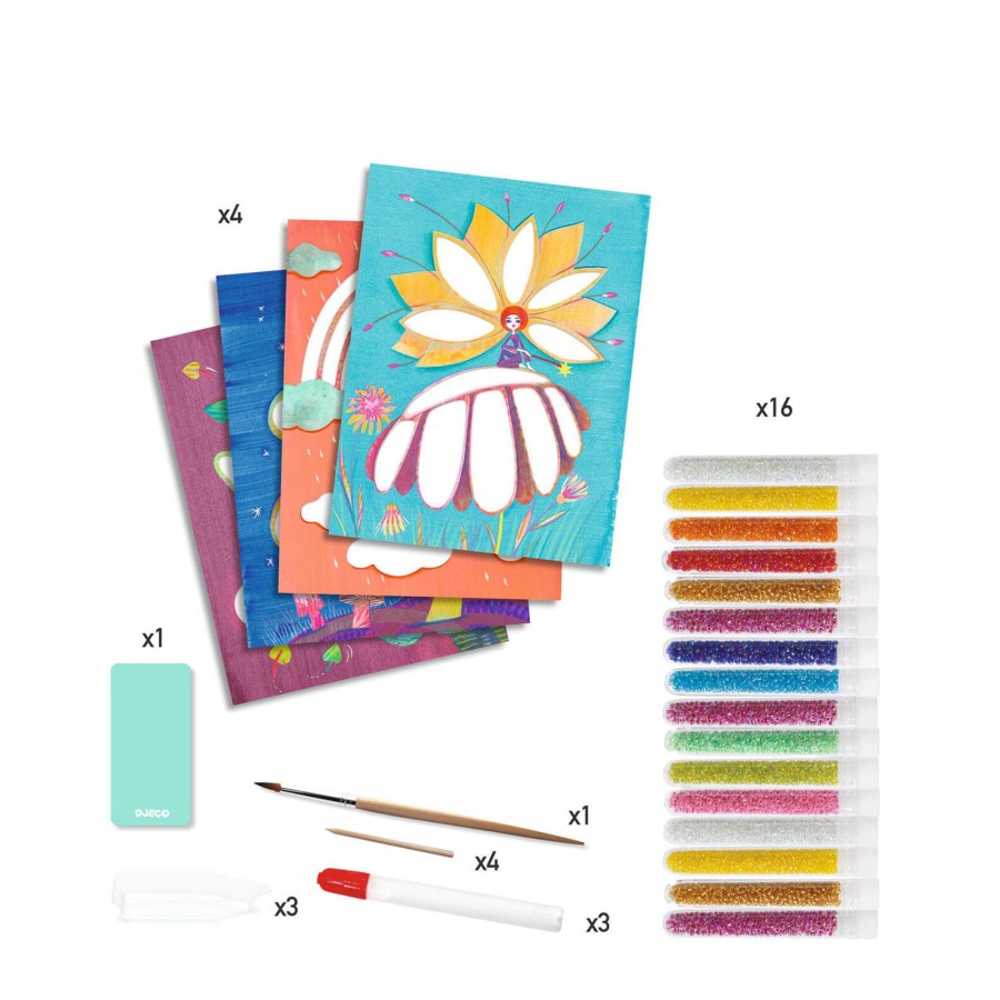 Toys Djeco Arts & Crafts | Colour In Glass Bead Craft Set - Wonderland