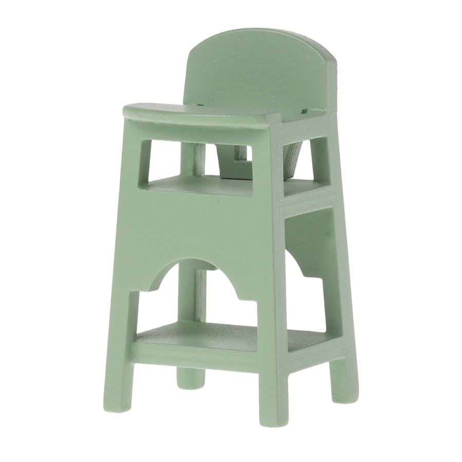 Toys Maileg Dolls, Dolls Houses | High Chair For Mouse - Mint