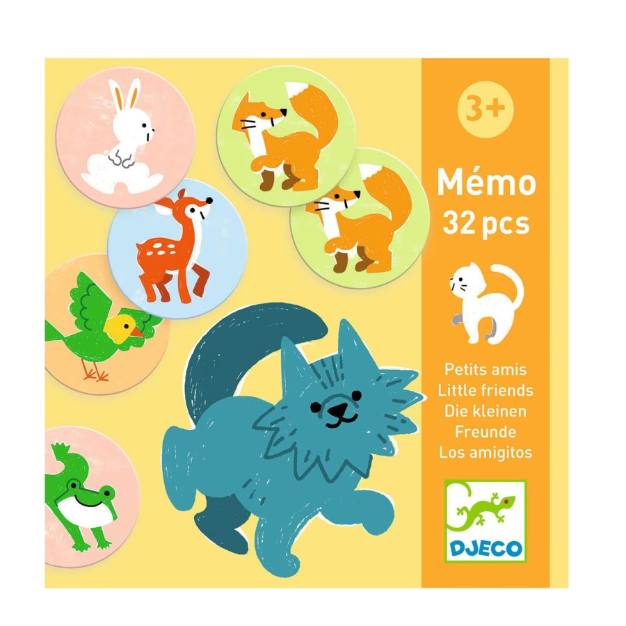 Toys Djeco Games, Puzzles, Jigsaws | 32 Piece Memo Game - Little Friends