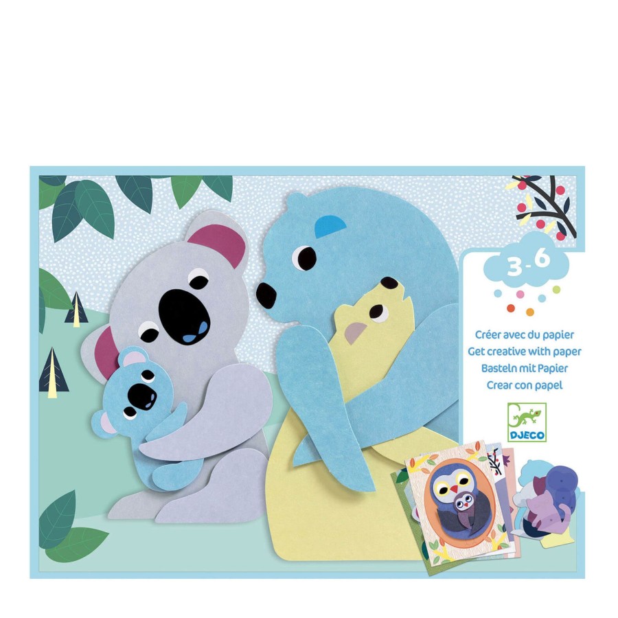 Toys Djeco Arts & Crafts | Paper Collage Craft Set - Hugs