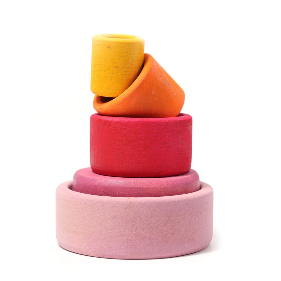 Toys Grimm’s Stacking Toys | 5 Stacking Bowls - Lollipop