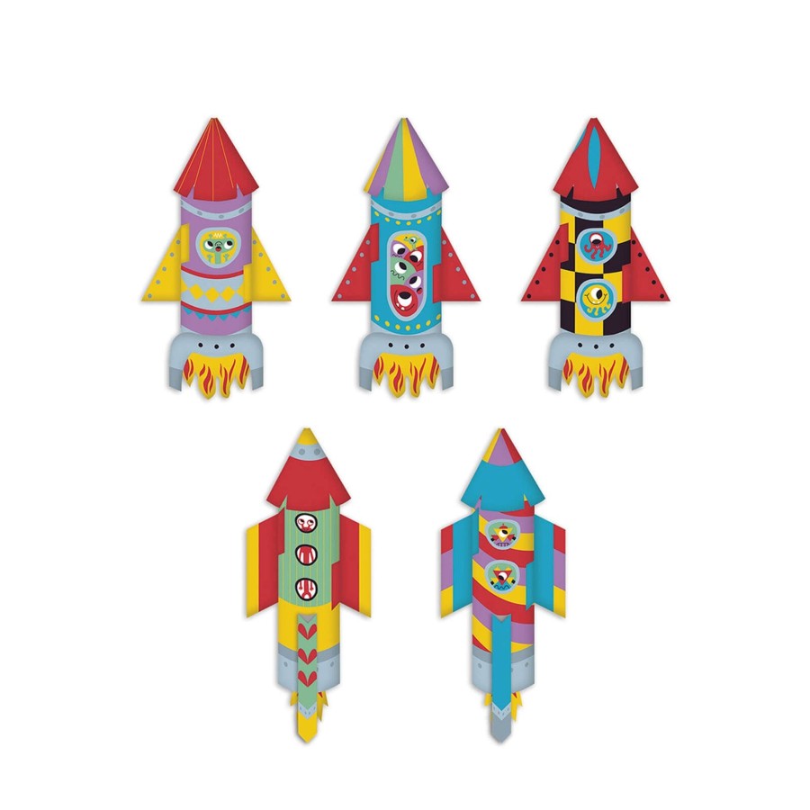 Toys Janod Arts & Crafts | 10 Paper Rockets To Make