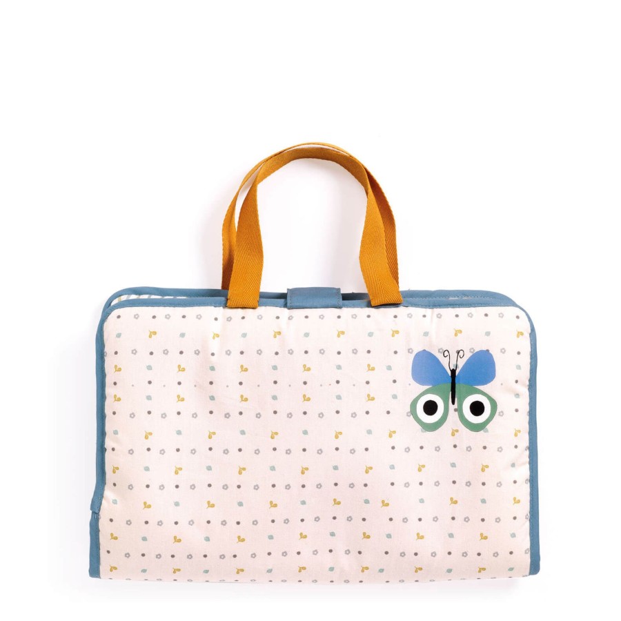 Toys Djeco Dolls, Dolls Houses | Doll Changing Bag Blue Fly