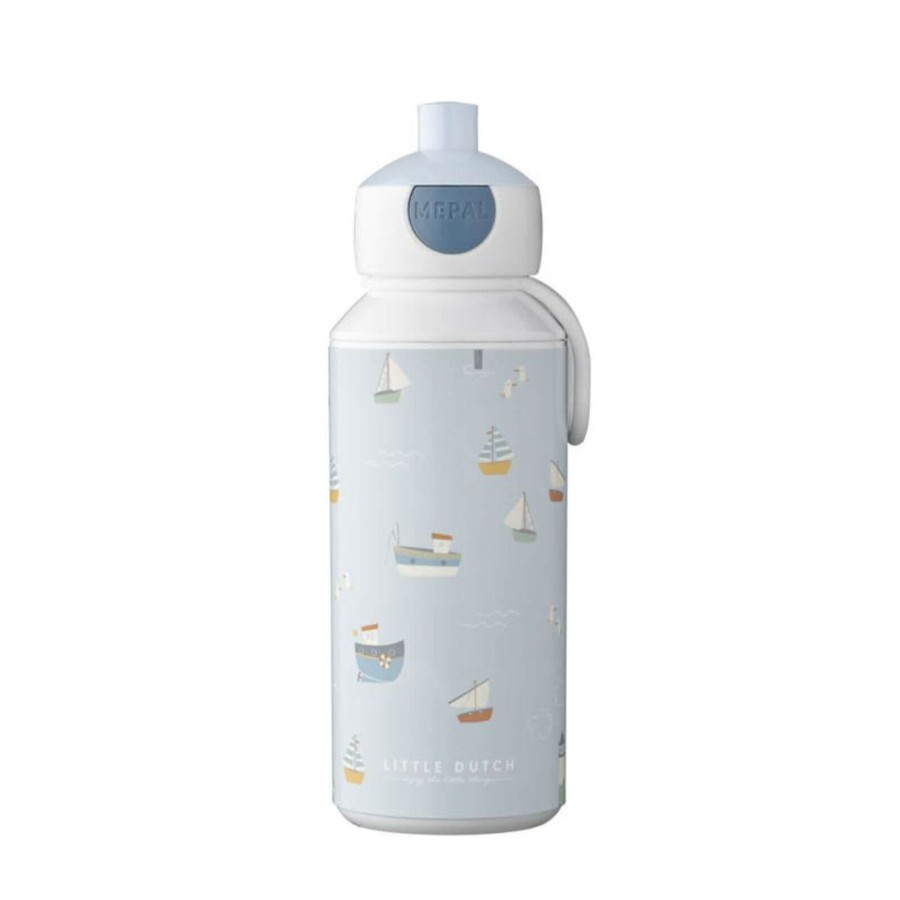 Home Little Dutch Water Bottles | Drinking Bottle Pop Up Campus 400 Ml - Sailors Bay