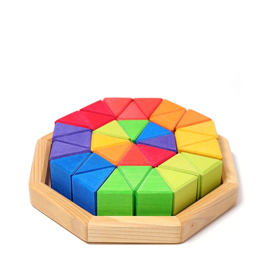 Toys Grimm’s Stacking Toys | Octagon Building Block Puzzle