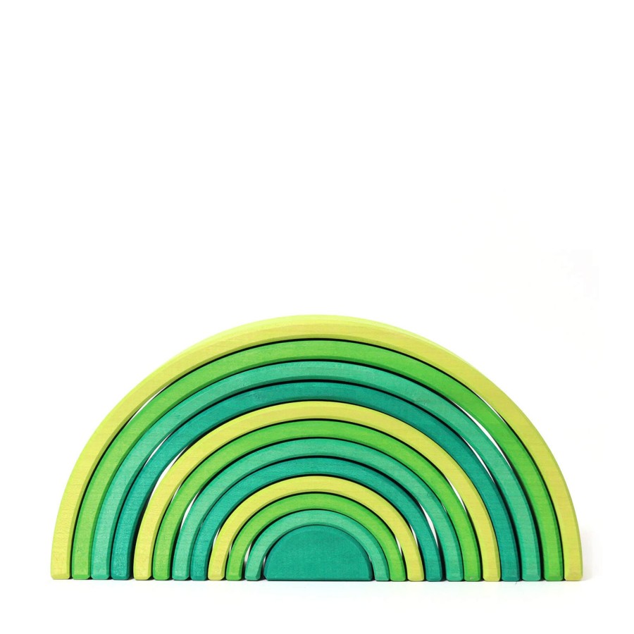 Home Grimm’s Decorative Objects | Large Wooden Rainbow - Meadow Green