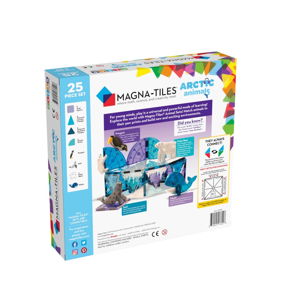 Toys Magna-Tiles Stacking Toys | Arctic Animals 25 Piece Set