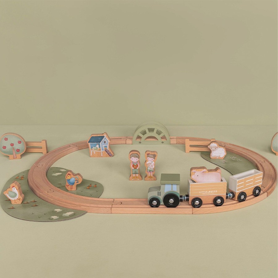 Toys Little Dutch Trains, Cars, Planes | Wooden Train Track - Little Farm