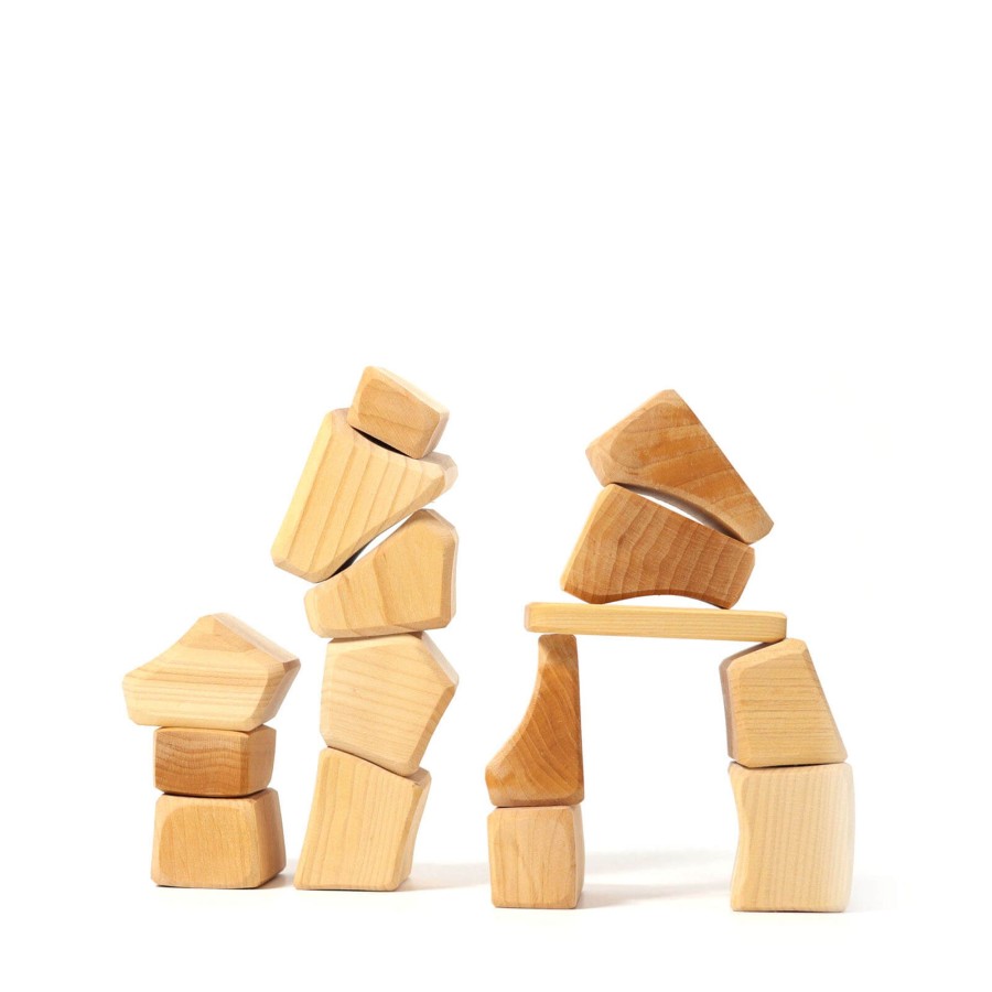 Toys Grimm’s Stacking Toys | Wooden Natural Waldorf Building Blocks