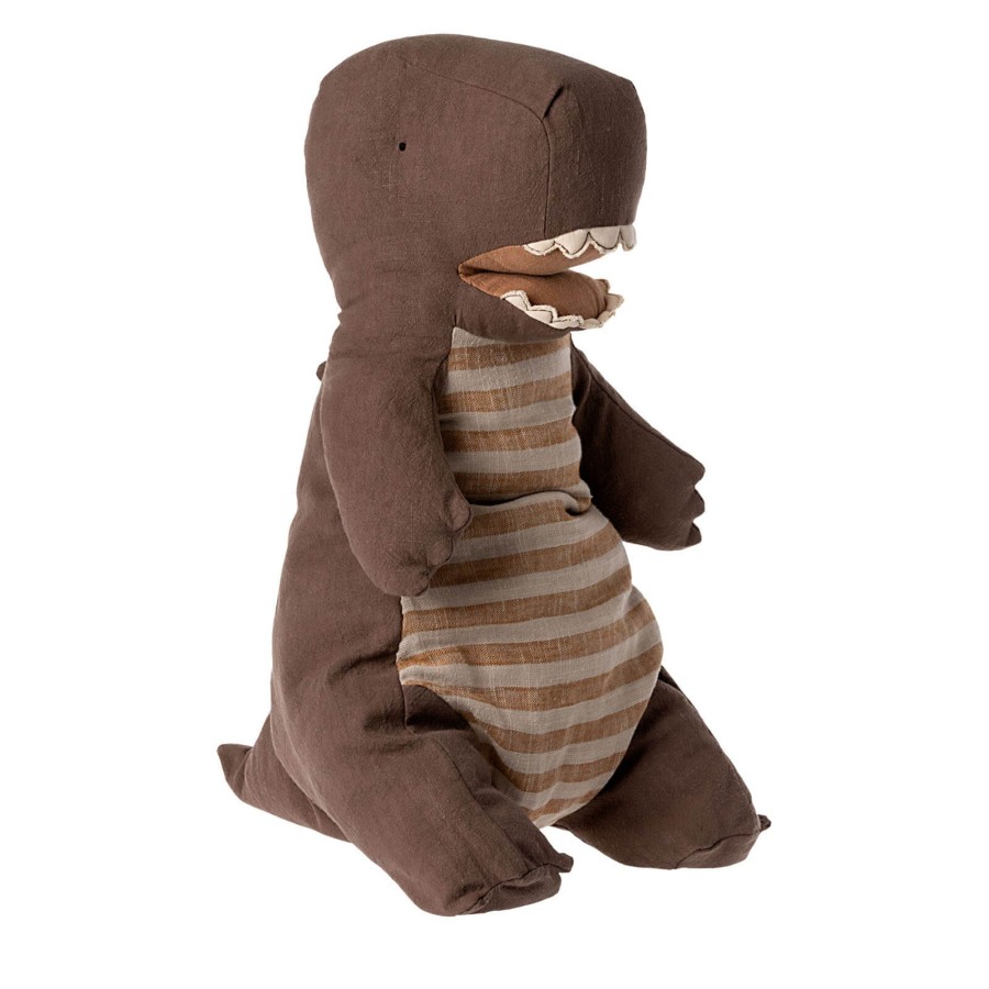 Toys Maileg Soft Toys, Comforters | Large Gantosaurus - Chocolate