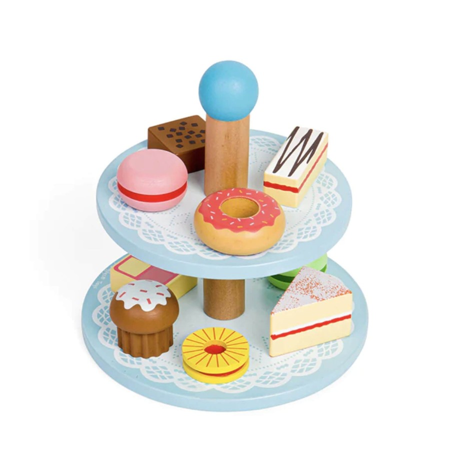 Toys Big Jigs Kitchens, Foods | Cake Stand With 9 Cakes