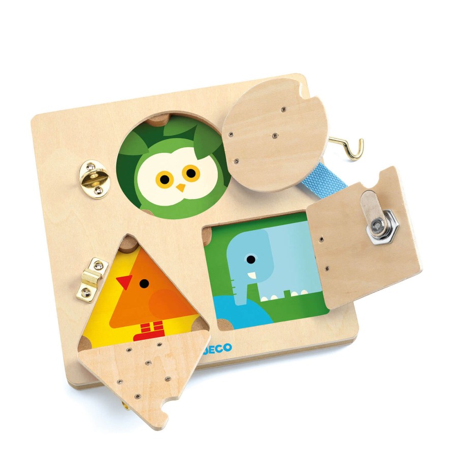 Toys Djeco Games, Puzzles, Jigsaws | Wooden Animal Lock Basic