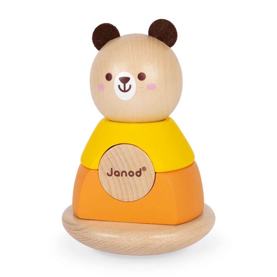 Toys Janod Stacking Toys | Bear Stacker And Rocker