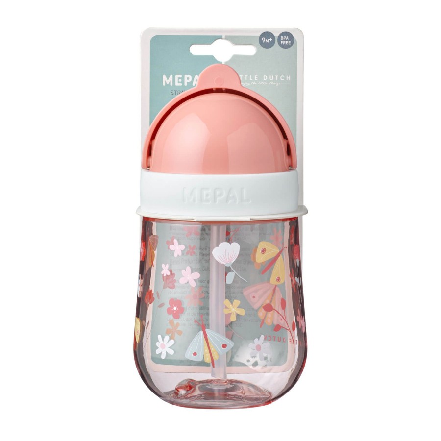 Toys Little Dutch Kitchens, Foods | Straw Cup 200 Ml - Flowers And Butterflies