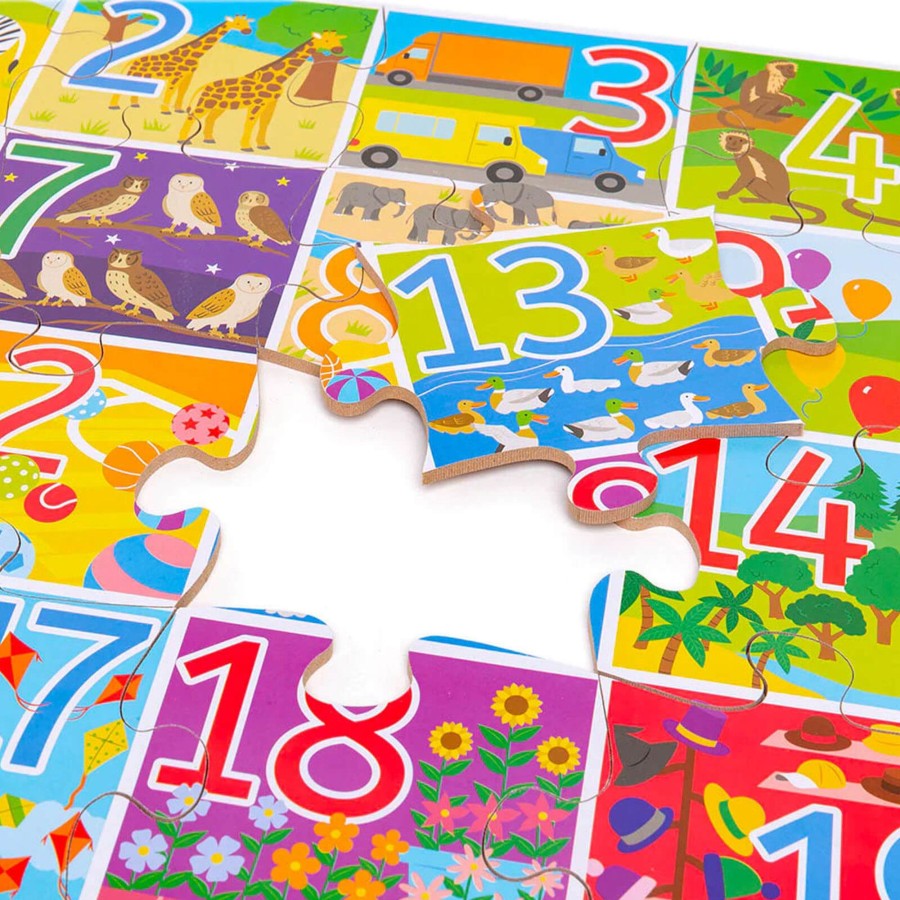 Toys Big Jigs Games, Puzzles, Jigsaws | Floor Puzzle Numbers 1-20