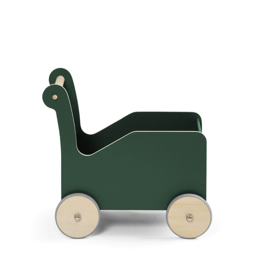 Toys Sebra Wooden Toys | Baby Walker Cart - Bottle Green